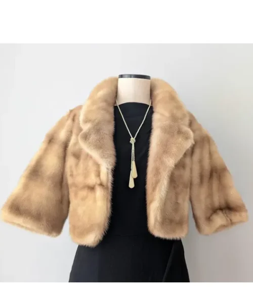 Mink Fur Bolero Jacket_