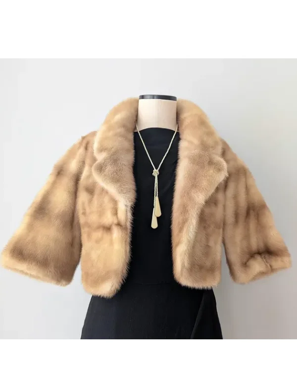 Mink Fur Bolero Jacket_