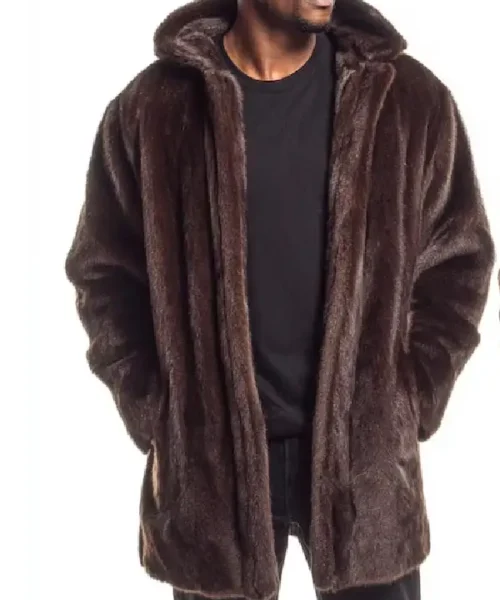 Mink Fur Hooded Coat​