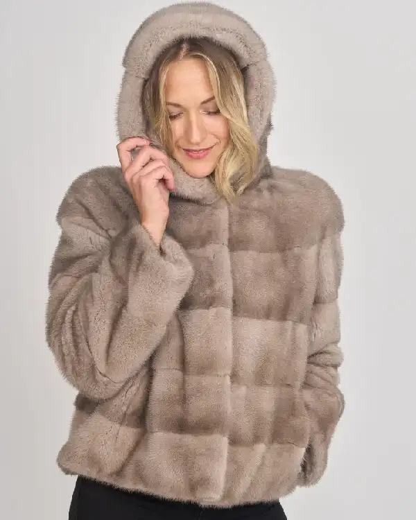 Mink Jacket with Hooded