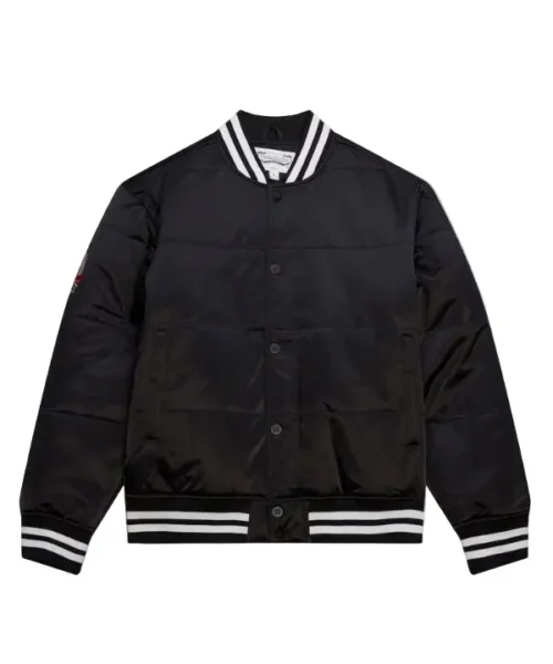 Mitchell & Ness 120th Anniversary Black Puffer Jacket
