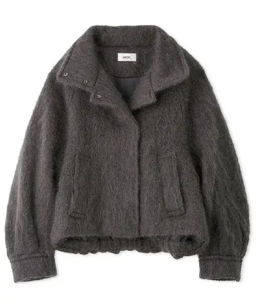 Mohair Shaggy Washer Shaggy Short Coat