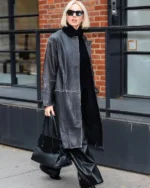 Naomi Watts NYC Leather Coat