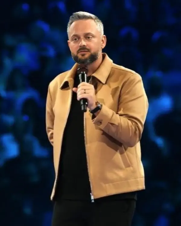 Nate Bargatze Tan Jacket sale