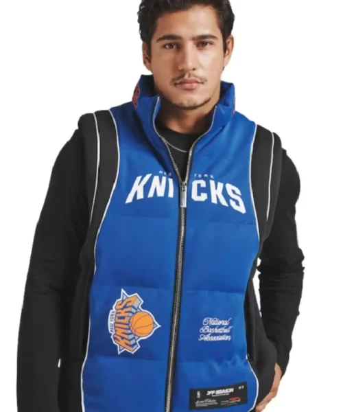 New York Knicks Team Blue Puffer Vest