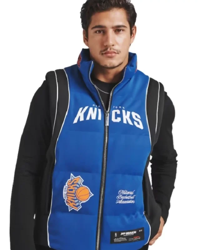 New York Knicks Team Blue Puffer Vest