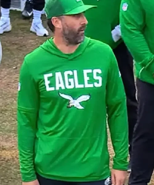 Nick Sirianni Eagles Green Hooded T Shirt