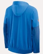 Nike Blue Detroit Lions Sideline Alt Pack Anorak Half Zip Hoodie