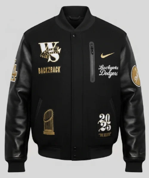 Nike Dodgers World Series Letterman Jacket