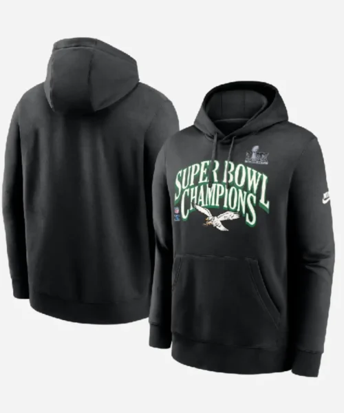 Nike Eagles Super Bowl LIX Champions Retro Logo Hoodie