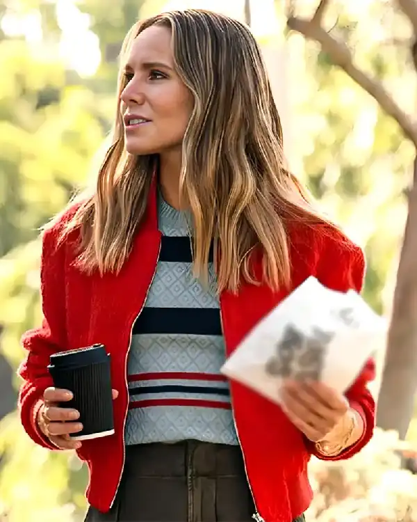 Nobody Wants This Kristen Bell Red Crop Jacket