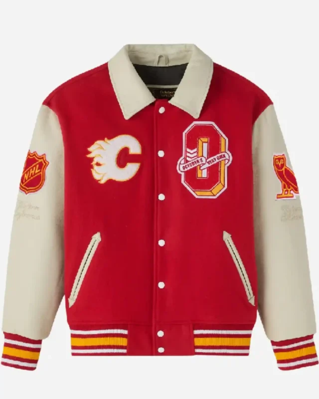 OVO Calgary Flames Varsity Jacket
