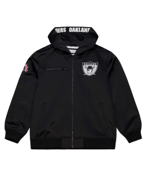 Oakland Raiders Walk the Tunnel Hooded Bomber Jacket