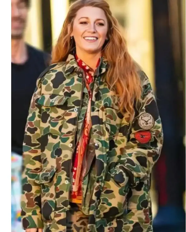 Order Lily Bloom It Ends With Us 2024 Blake Lively Camo Jacket Sale