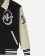 Order October’s Very Own OVO x NHL Los Angeles Kings Black Varsity Jacket Sale