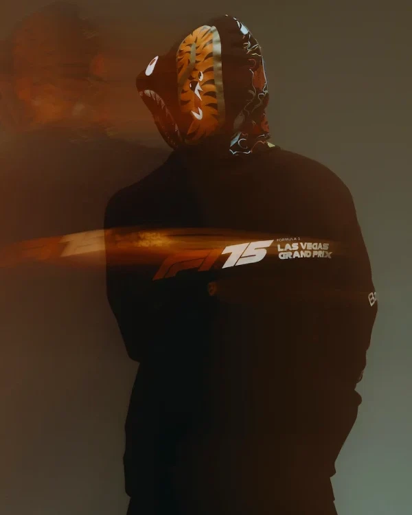 Order Recreated - BAPE x F1LVMulti Logo Shark Relaxed Fit Half Zip Black Hoodie Sale