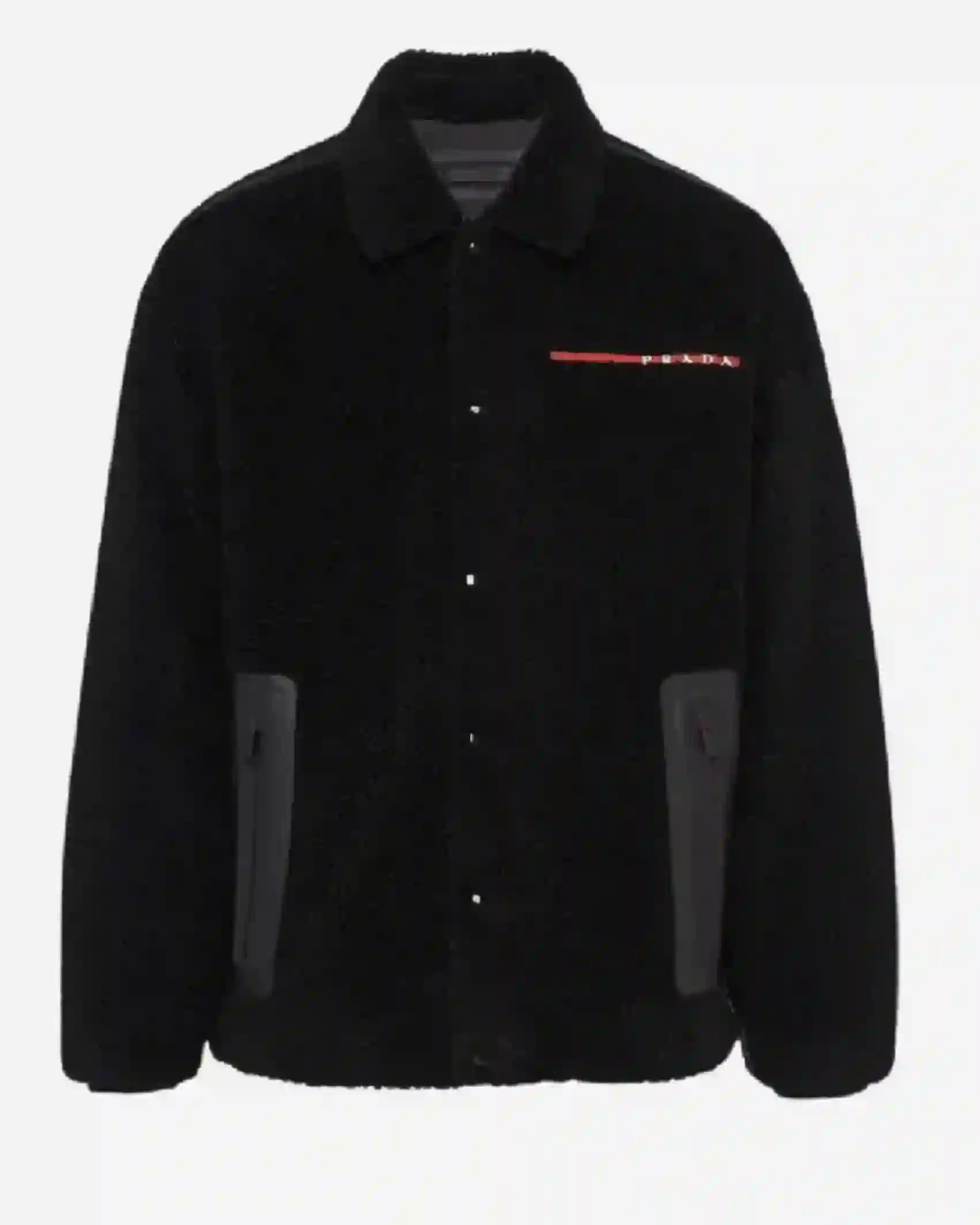 Order Unisex PRADA Blouson Black Fleece Jacket – For Sale