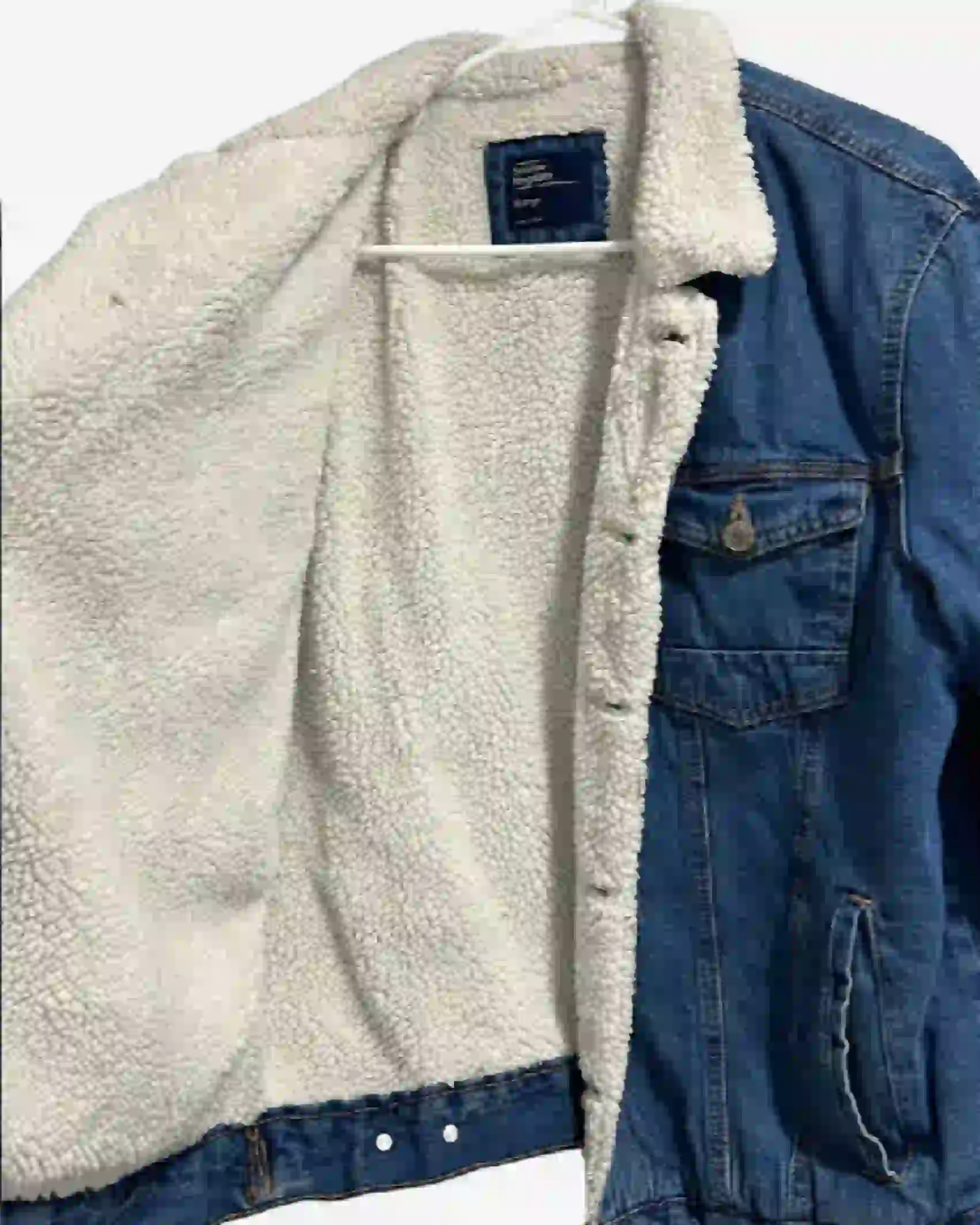 Order Unisex Sunrise Kingdom Shearling Denim Jacket For Sale