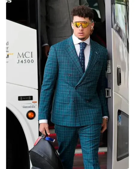 Patrick Mahomes Green Suit