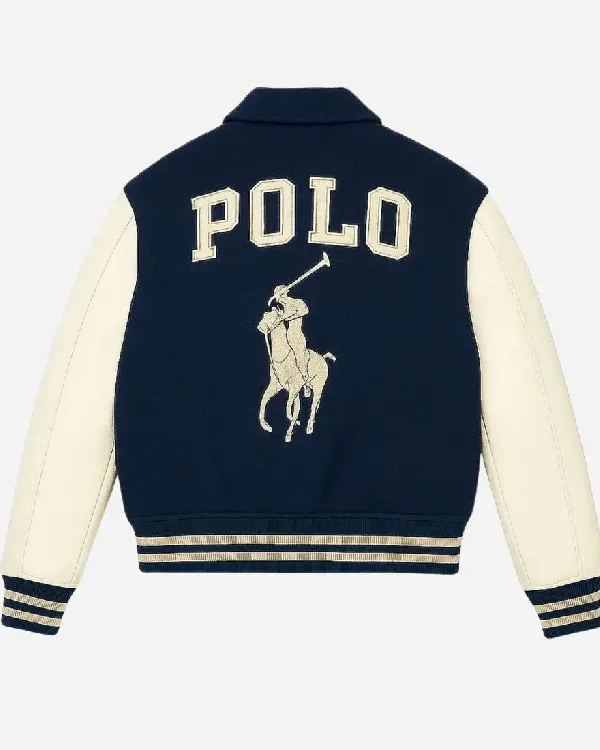 Polo Ralph Lauren Equestrian Rider Embroidery Vintage Wool Varsity Jacket