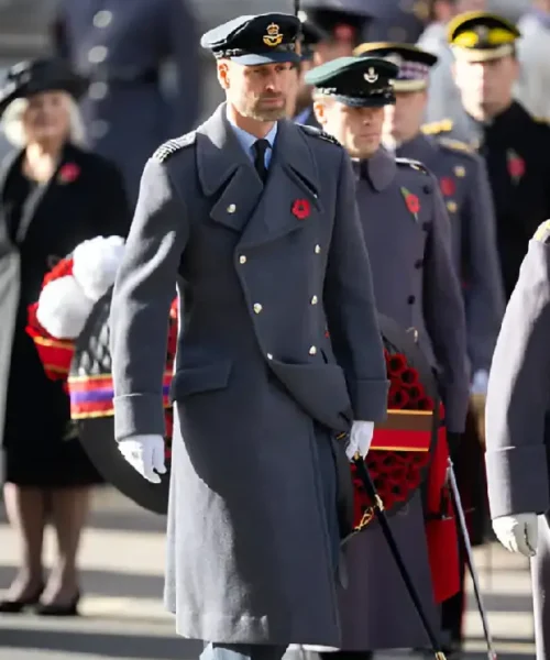 Prince William 2025 National Service Of Remembrance Trench Coat