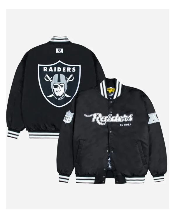 Raiders Golf Wang Satin Bomber Jacket