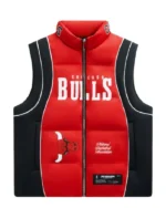 Red Chicago Bulls Team Puffer Vest sale