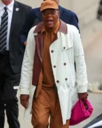 Samuel L. Jackson Los Angeles 2025 Contrasting Collar Coat