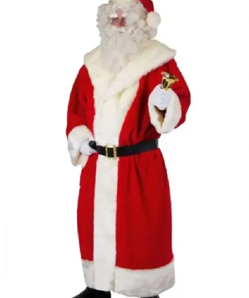 Santa Claus Christmas Costume Long Coat