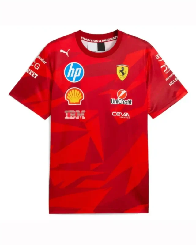 Scuderia Ferrari 2025 Special Edition Las Vegas Race Red T-ShirtScuderia Ferrari 2025 Special Edition Las Vegas Race Red T-Shirt