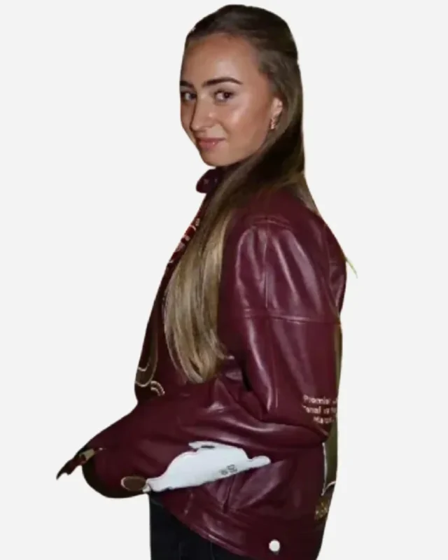 Shop Arsenal Star Dennis Bergkamp Daughter Yasmin Fans Special Gunners Leather Jacket Sale Site post