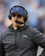 Shop Coach Jim Harbaugh Los Angeles Chargers Black Jacket