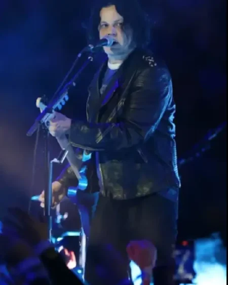 Shop Jack White Thanksgiving 2025 Halftime Leather Jacket