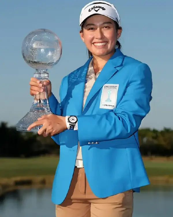 Shop Jeeno Thitikul CME Group Tour Championship 2025 & CME Trophy Blue Blazer Sale