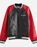 Shop Men’s Avirex Track N Field Red & Black Varsity Jacket Sale