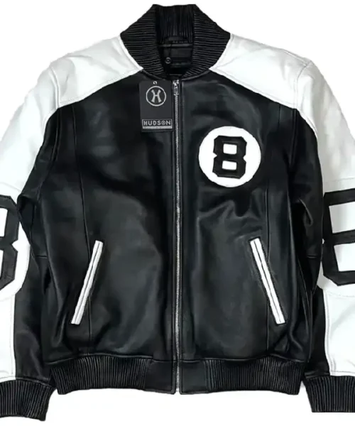 Shop Men’s B&T The Original 8 Ball Bomber Jacket Black_White Sale