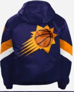 Shop Men’s Phoenix Suns Starter Force Play Purple Satin Hooded Jacket Sale