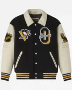 Shop October’s Very Own OVO x NHL Pittsburgh Penguins Black Varsity Jacket Sale