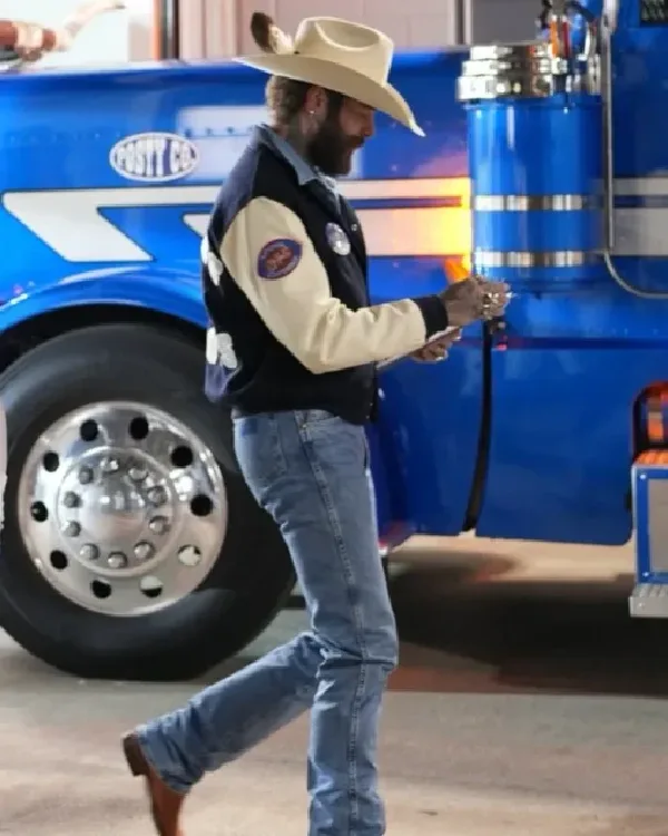 Shop Post Malone Thanksgiving Halftime Buy Dallas Cowboys Varsity Jacket for Men and Women