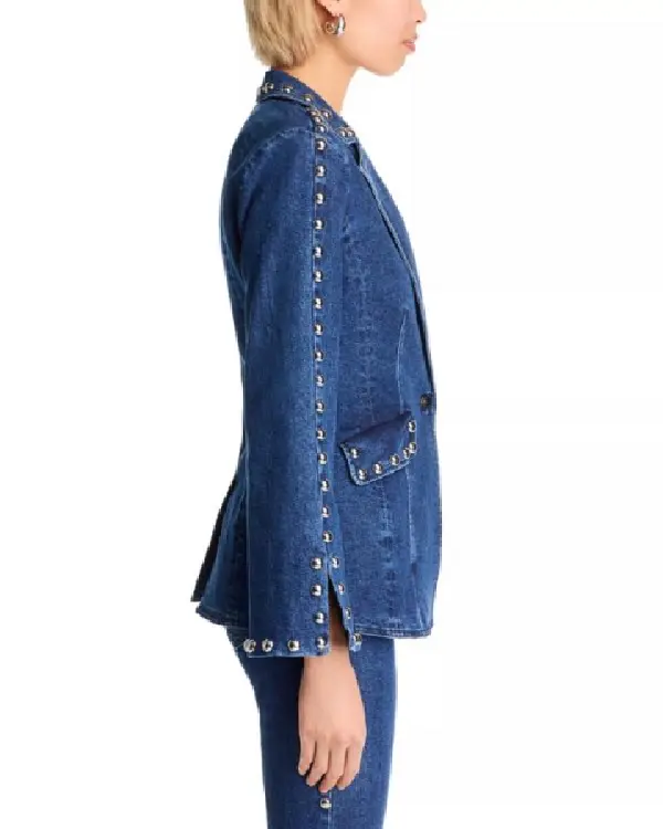 Shop Real Housewives of Orange County S19 Jennifer Pedranti Studded Denim Blazer Sale Site post