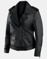 Shop Rebecca Minkoff X Erin Andrews Super Bowl LIX Black Leather Biker Jacket For SaleShop Rebecca Minkoff X Erin Andrews Super Bowl LIX Black Leather Biker Jacket For Sale