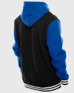 Shop Seattle Seahawks New Era Black and Blue Varsity Hooded Jacket