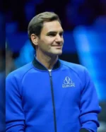 Shop Team Europe Laver Cup Champion Blue Bomber Jacket on Sale