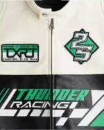 Shop Unisex H&M Regular-Fit Racer Black And White Jacket Sale