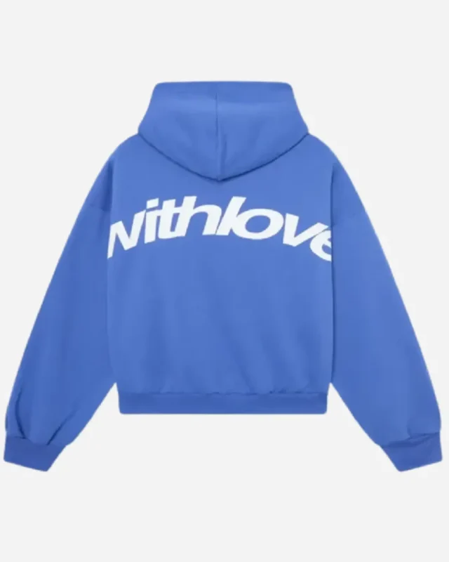 Shop Unisex Scuffers With love Sign Hoodie – For Sale Blue Back