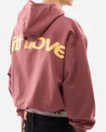 Shop Unisex Scuffers With love Sign Hoodie – For Sale pink back