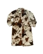 Soft Cowhide Fur Long Coat For Unisex sale
