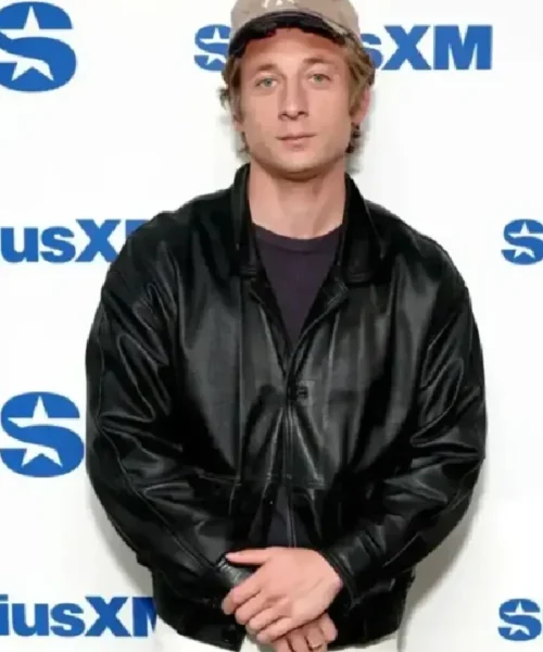 Springsteen Jeremy Allen White Black Leather Jacket