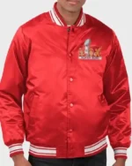 Super Bowl LIX Red Satin Starter Jacket