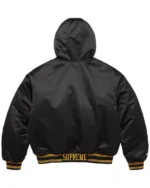 Supreme Mitchell & Ness Satin Varsity Jacket back
